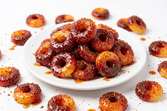 Aritos de durazno Enchilados